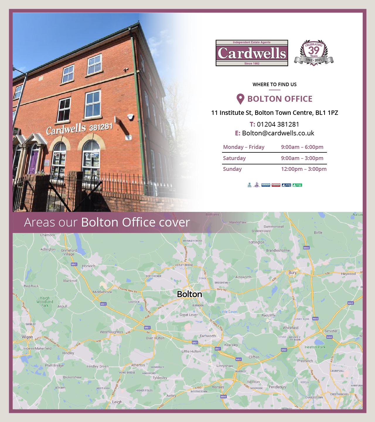 Properties brochure Bolton back cover